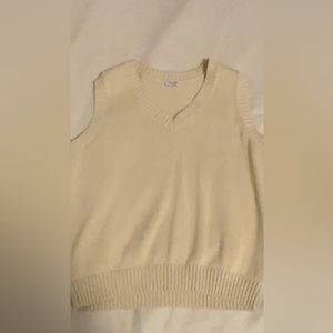 JOGN GALT BRANDY MELVILLE BEIGE SWEATERVEST TOP